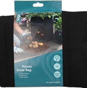 Plantzak voor aardappelen met venster 55ltr