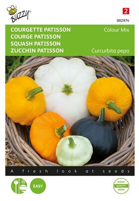 Zuccine Patisson Farben mix