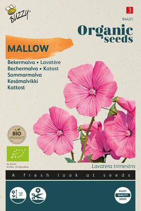Bio-Saatgut Bechermalva  'Roza-Rot'